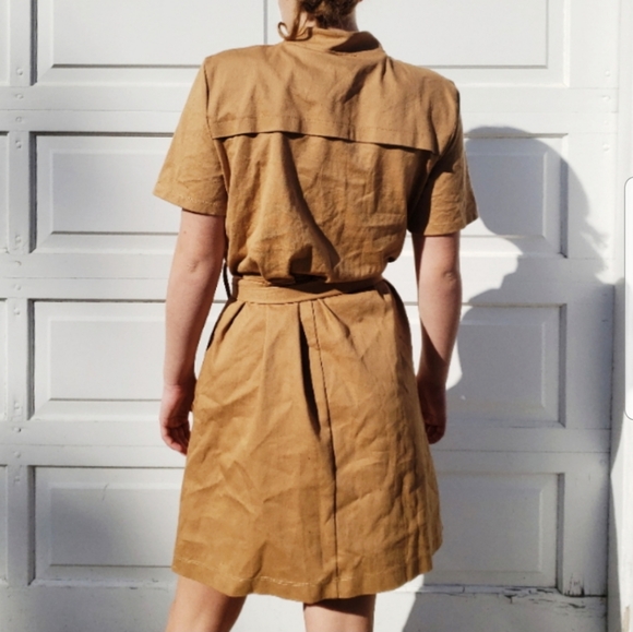 NWOT Zara Tan Dress - Picture 3 of 3